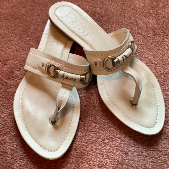 Dior T-strap slide on flats - Picture 1 of 11